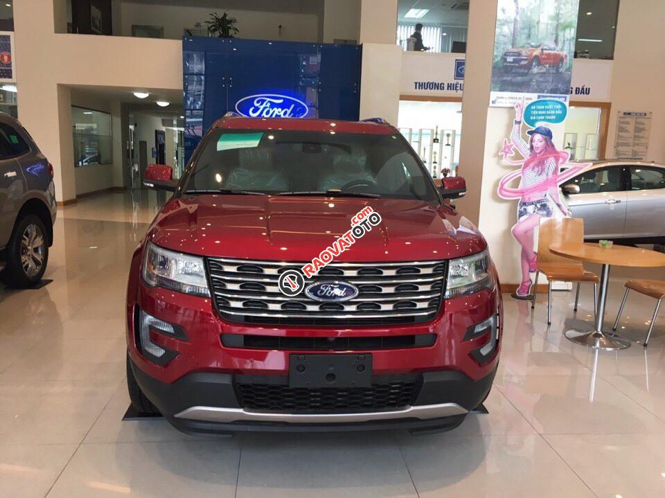 Bán xe Ford Explorer 2.3 Ecoboot mới 100%, màu đỏ, nhập Mỹ - 0942552831-1