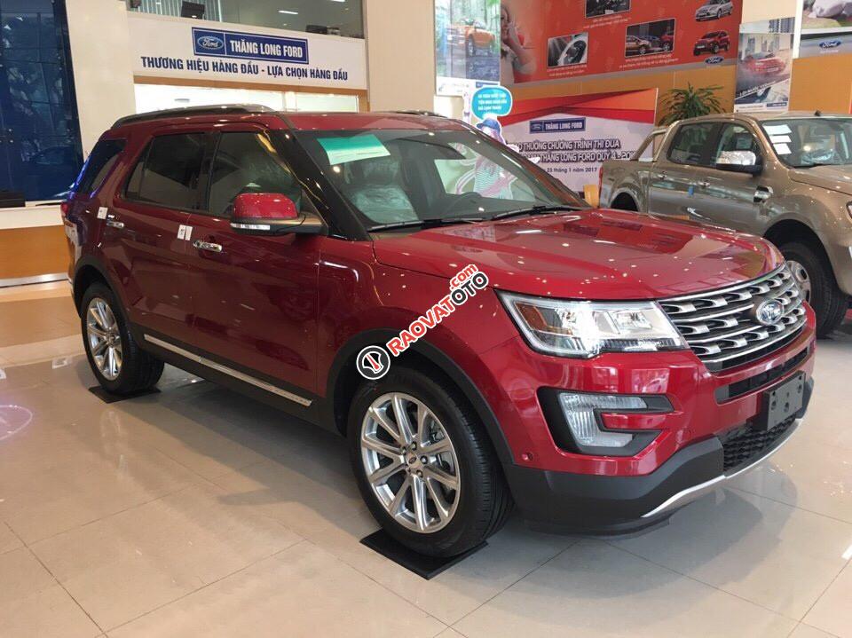 Bán xe Ford Explorer 2.3 Ecoboot mới 100%, màu đỏ, nhập Mỹ - 0942552831-0