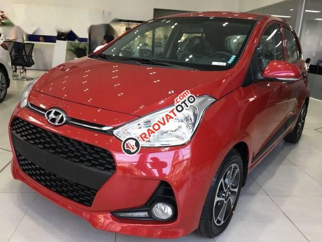 Bán xe Hyundai Grand i10 1.0 AT đời 2017, màu đỏ-0