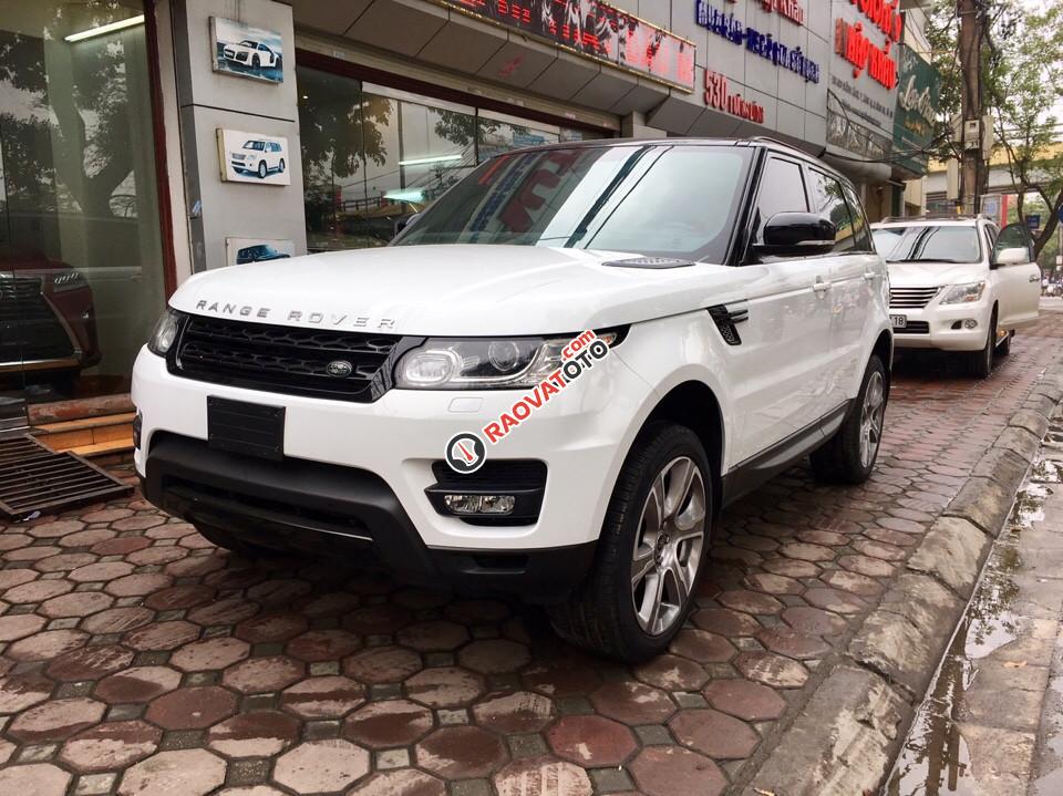 Bán LandRover Sport HSE đời 2017, màu trắng nội thất đỏ, nhập Mỹ, xe mới 100%-0