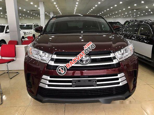 Bán Toyota Highlander LE đời 2017, màu đỏ, xe nhập-12