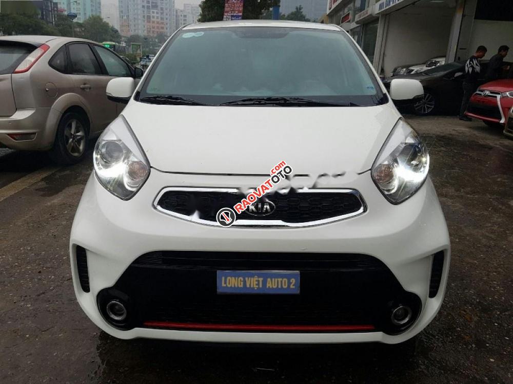 Bán xe Kia Morning 1.25 MT năm 2017, màu trắng chính chủ-9