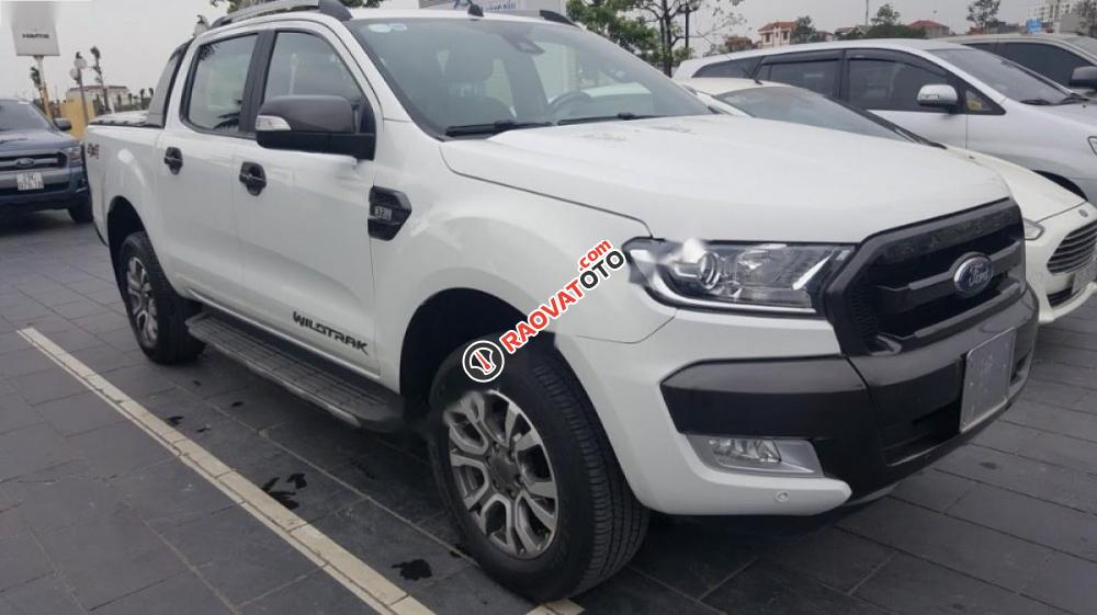 Bán Ford Ranger 3.2 Wildtrak đời 2016, màu trắng, xe nhập-0