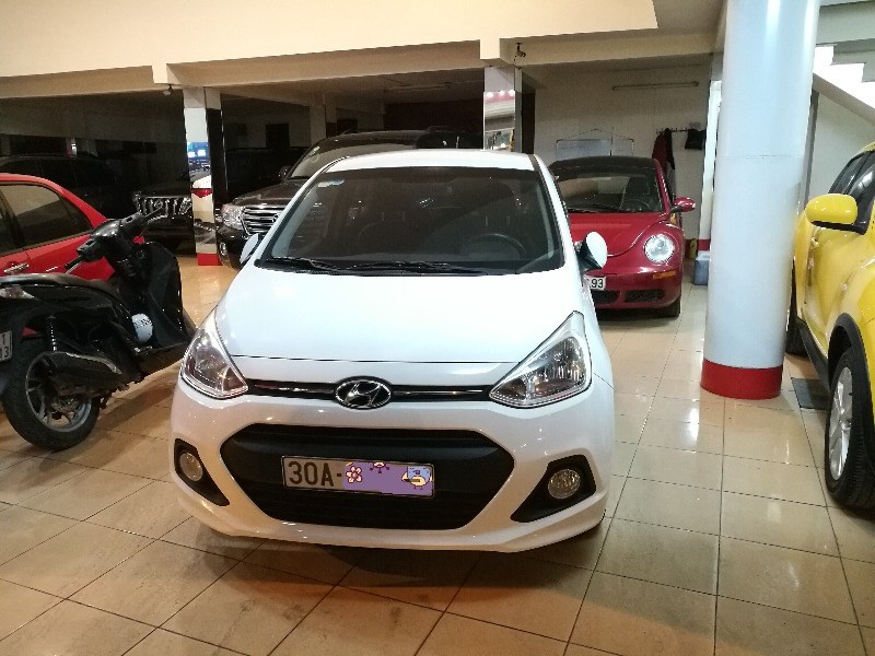 Bán xe Hyundai Grand i10 đời 2015, màu trắng, nhập khẩu, ít sử dụng giá cạnh tranh-1