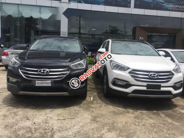 Bán ô tô Hyundai Santa Fe đời 2017, màu trắng-3