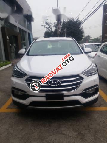 Cần bán xe Hyundai Santa Fe sản xuất 2017, màu trắng-0