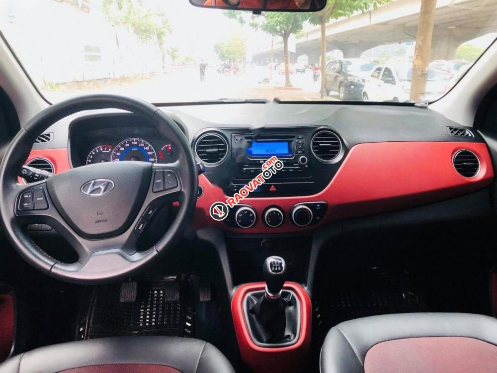 Bán ô tô Hyundai Grand i10 1.2 MT đời 2015, màu bạc, xe nhập-8