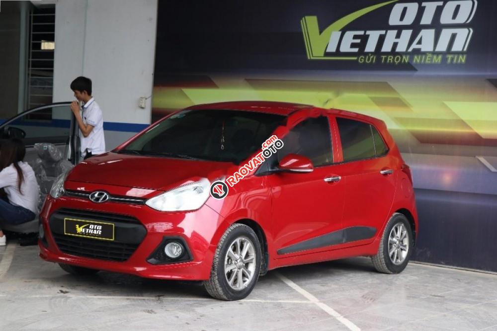 Bán Hyundai Grand i10 1.0 AT đời 2015, màu đỏ, nhập khẩu-8