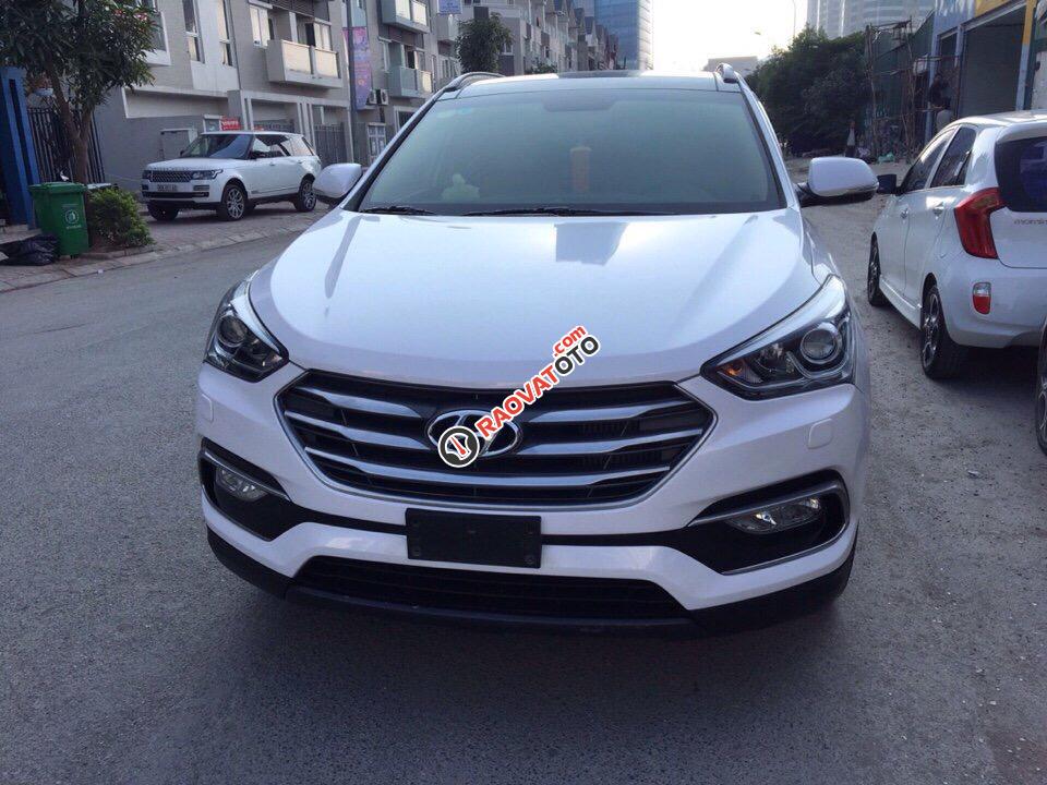 Bán ô tô Hyundai Santa Fe đời 2016 màu trắng, 1 tỷ 085 triệu-0