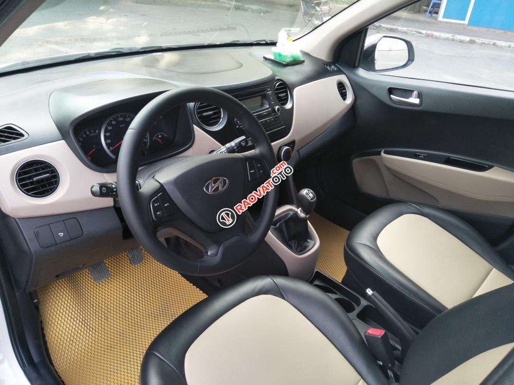 Cần bán lại xe Hyundai Grand i10 1.0 MT đời 2015, màu trắng, nhập khẩu nguyên chiếc-7