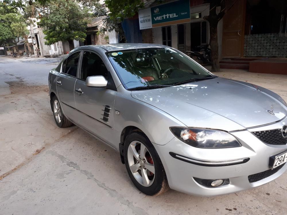 Cần bán lại xe Mazda 3 đời 2004, màu bạc, xe nhập-2