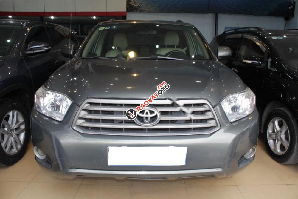 Cần bán Toyota Highlander LE 2.7 đời 2014, màu xám, nhập khẩu nguyên chiếc-3