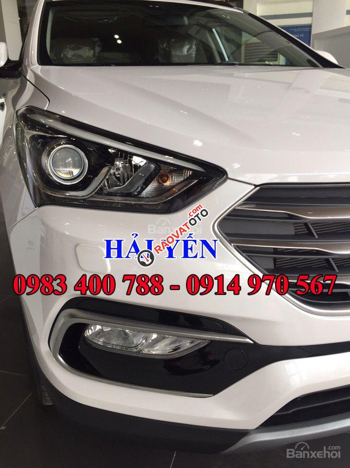 Hyundai Sông Hàn cần bán Hyundai Santa Fe 2017, màu trắng, nhập khẩu nguyên chiếc-5