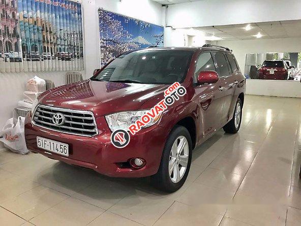 Cần bán Toyota Highlander đời 2008, màu đỏ-1