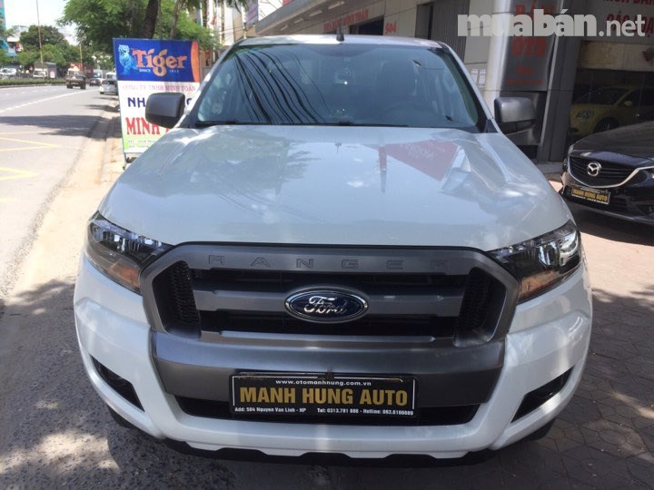 Bán xe Ford Ranger XLS 4x2 2.2AT 2016, màu trắng, nhập khẩu-0