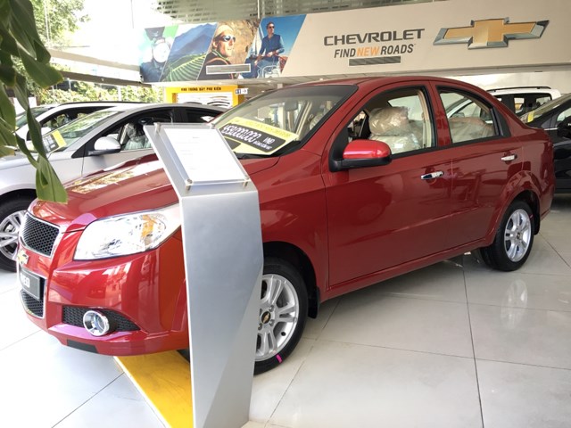 Bán ô tô Chevrolet Aveo sản xuất 2017, màu đỏ, nhập khẩu-2