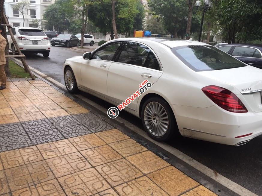 Bán Mercedes S500 L 2016, màu trắng, nhập khẩu nguyên chiếc chính chủ-1