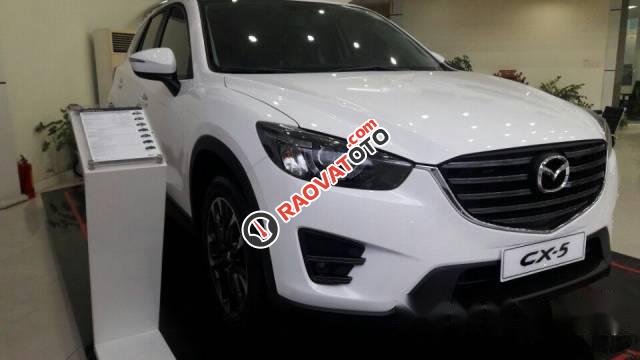 Bán Mazda CX 5 đời 2017, màu trắng, giá chỉ 790 triệu-0