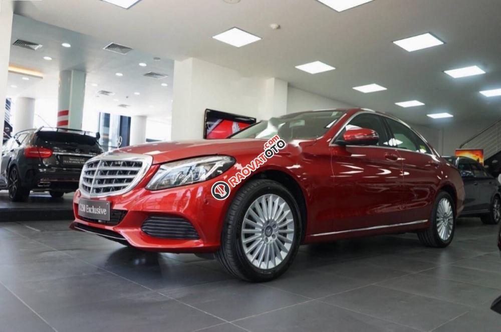 Bán ô tô Mercedes C250 Exclusive đời 2016, màu đỏ-4