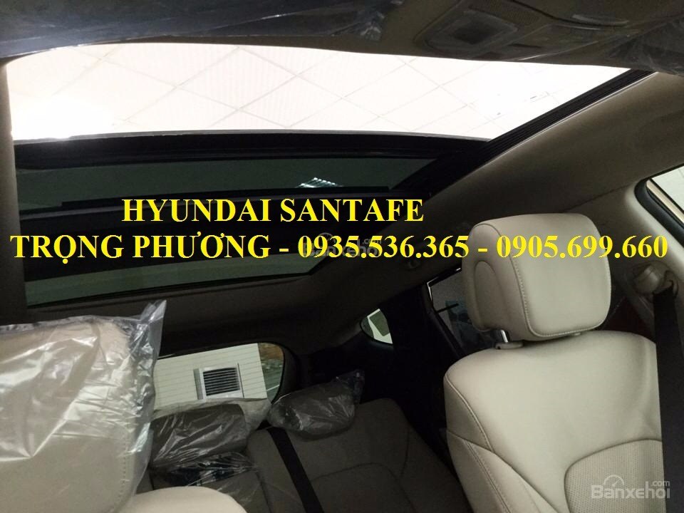 Bán xe Hyundai Santa Fe sản xuất 2017, màu nâu, nhập khẩu nguyên chiếc-14