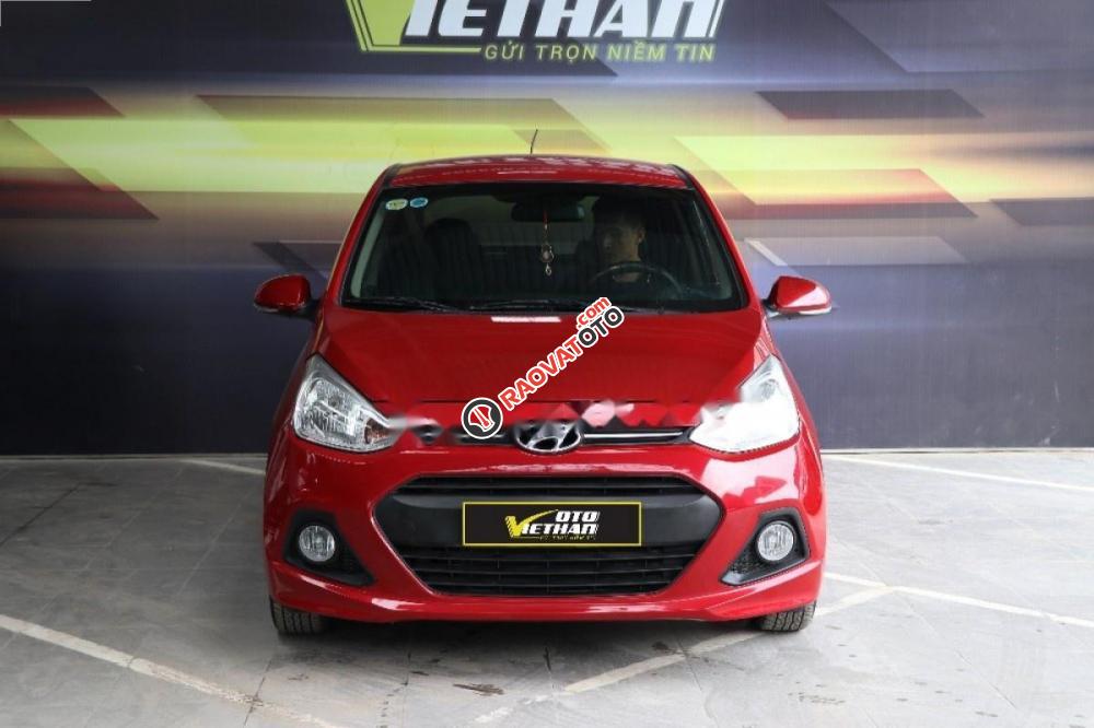 Bán Hyundai Grand i10 1.0 AT đời 2015, màu đỏ, nhập khẩu-9