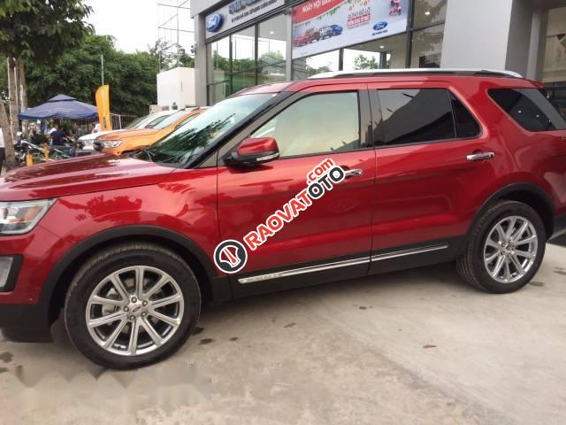 Bán xe Ford Explorer đời 2017, màu đỏ, xe nhập-2