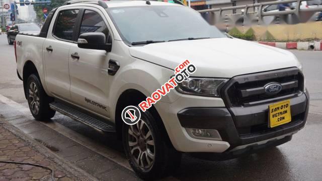 Bán xe Ford Ranger Wildtrark  3.2 AT đời 2016, màu trắng -0