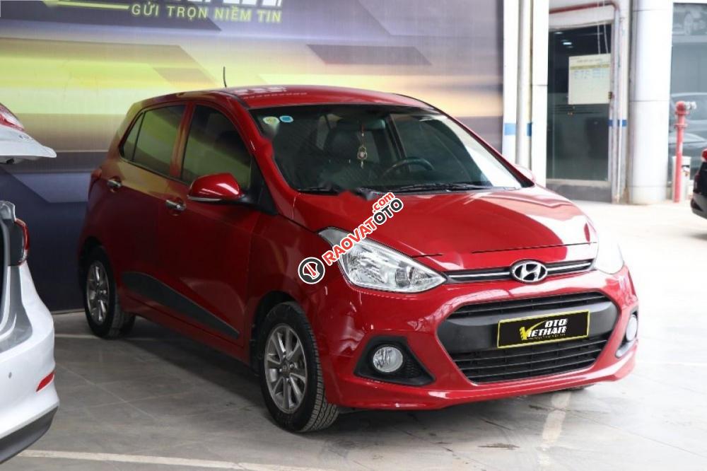 Bán Hyundai Grand i10 1.0 AT đời 2015, màu đỏ, nhập khẩu-6