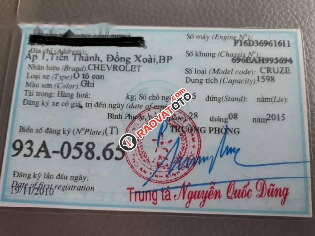 Chính chủ bán xe Chevrolet Cruze 2010, màu bạc-1