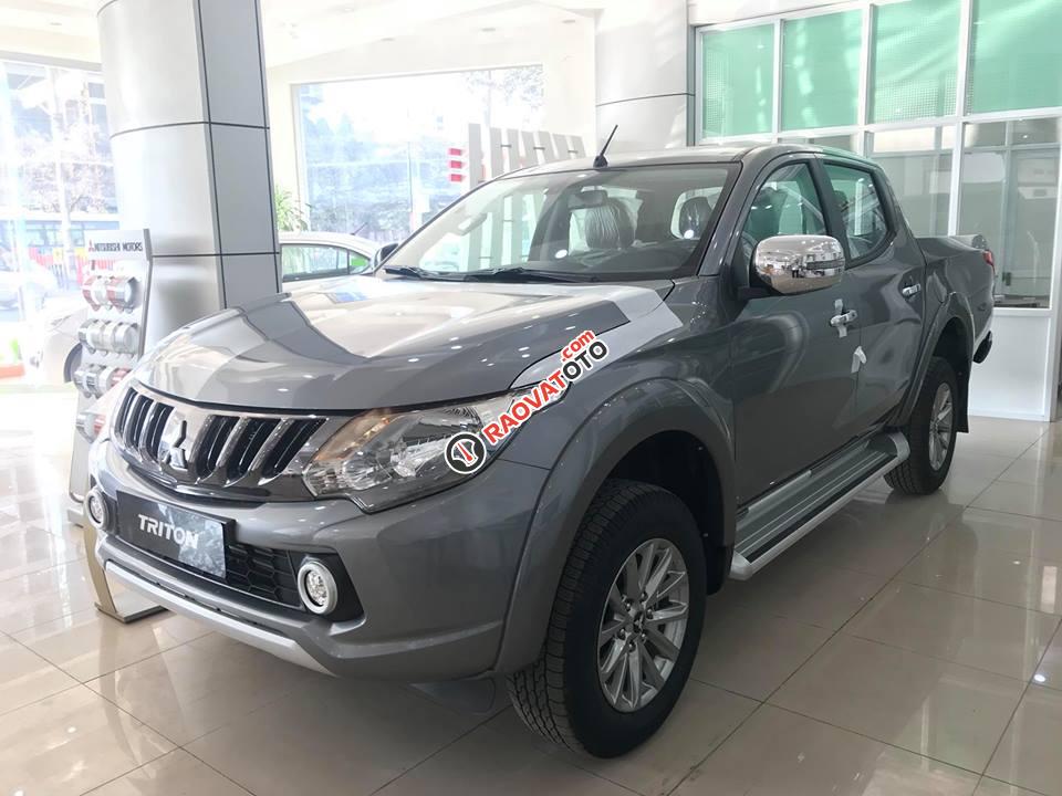 Mitsubishi Triton Mivec đời 2017, màu xám (ghi) nhập Thái, giá thương lượng-1