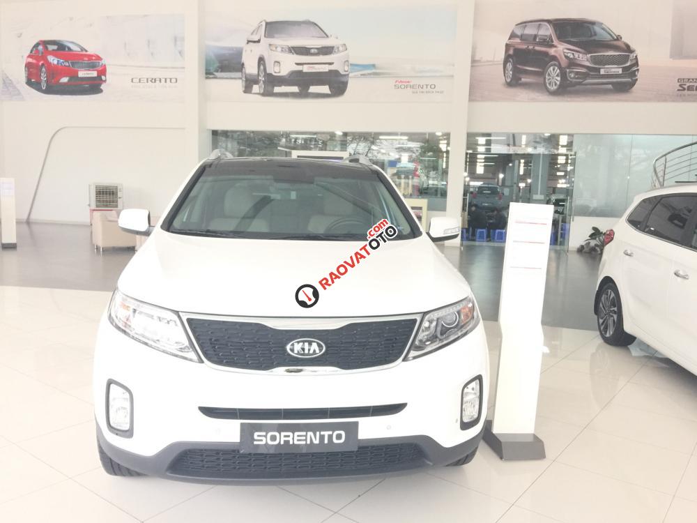 Bán xe Kia Sorento đời 2017, màu trắng giá ưu đãi, hỗ trợ trả góp 80%, Lh 0931523793-2