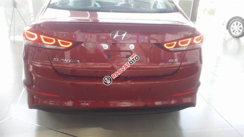 Bán xe Hyundai Elantra 1.6AT đời 2017, màu đỏ-4