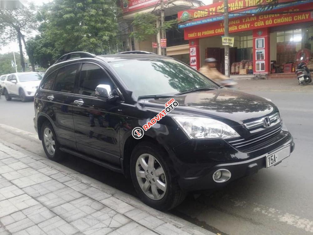 Cần bán gấp Honda CR V 2.4 AT năm 2009, màu đen số tự động, 500tr-1