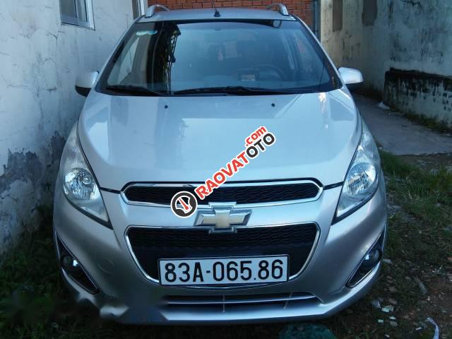 Bán Chevrolet Spark đời 2015, màu bạc -4