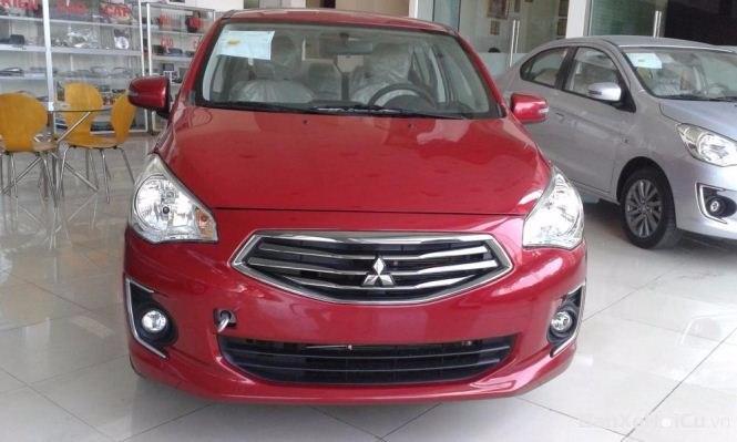 Bán Mitsubishi Attrage đời 2017, màu đỏ, xe nhập -3