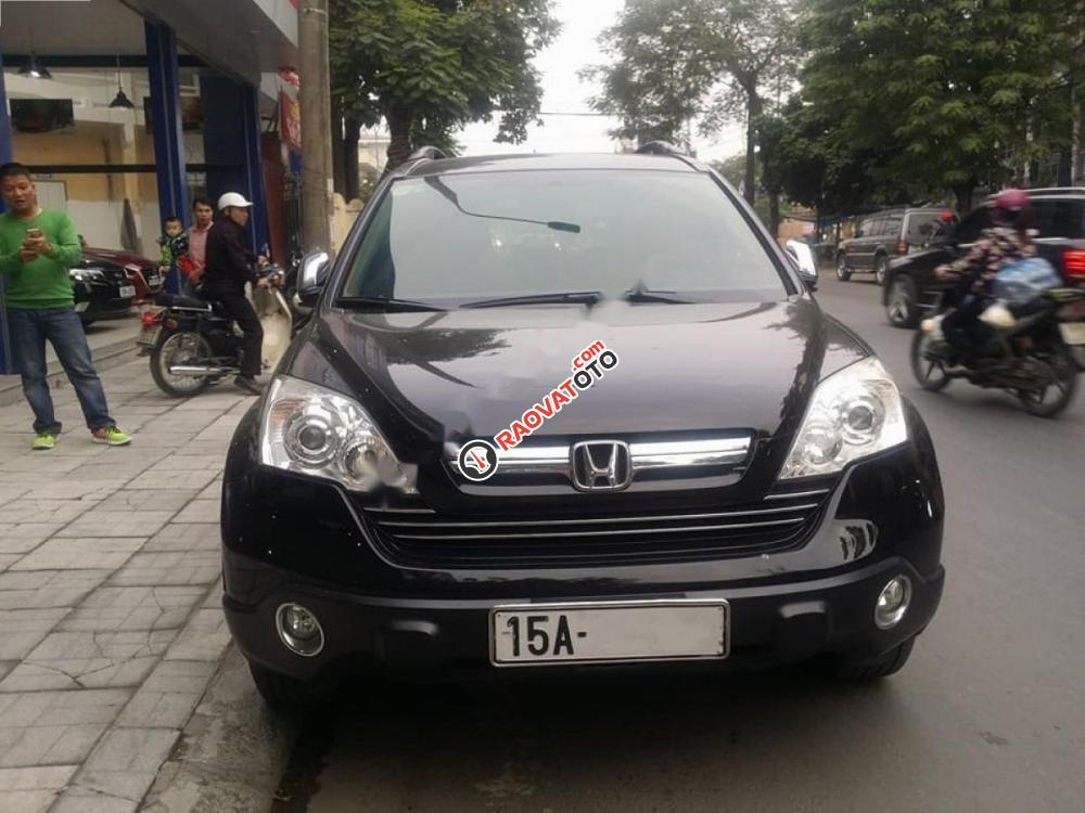 Cần bán gấp Honda CR V 2.4 AT năm 2009, màu đen số tự động, 500tr-0