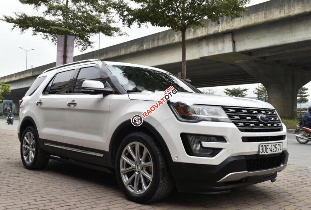 Bán Ford Explorer Limited 2.3L EcoBoost đời 2016, màu trắng, nhập khẩu nguyên chiếc như mới-1