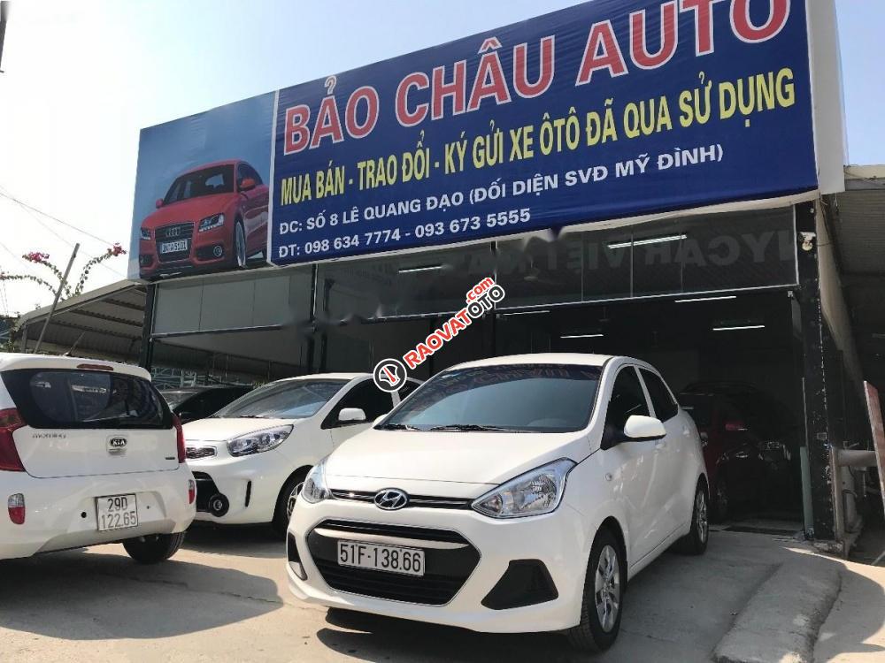 Cần bán Hyundai Grand i10 1.2MT đời 2016, màu trắng, nhập khẩu nguyên chiếc giá cạnh tranh-0