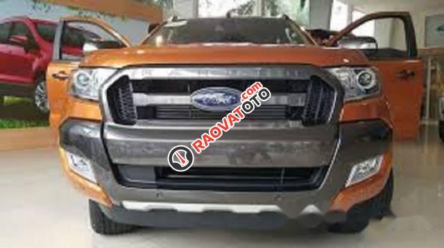 Bán Ford Ranger đời 2017, màu cam-0