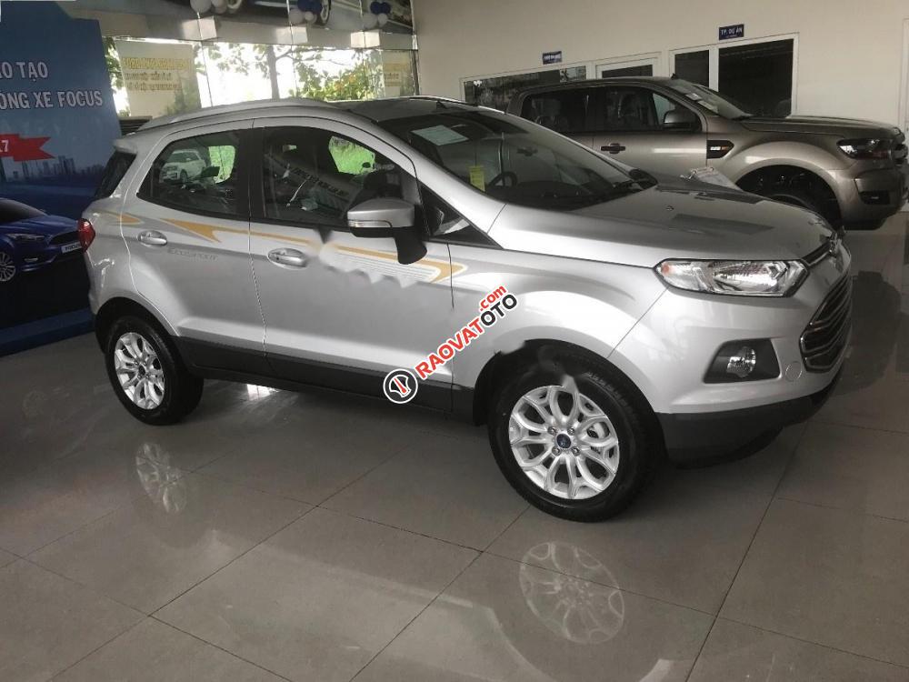 Bán Ford EcoSport Titanium 1.5L AT đời 2017, màu bạc, giá 599tr-1