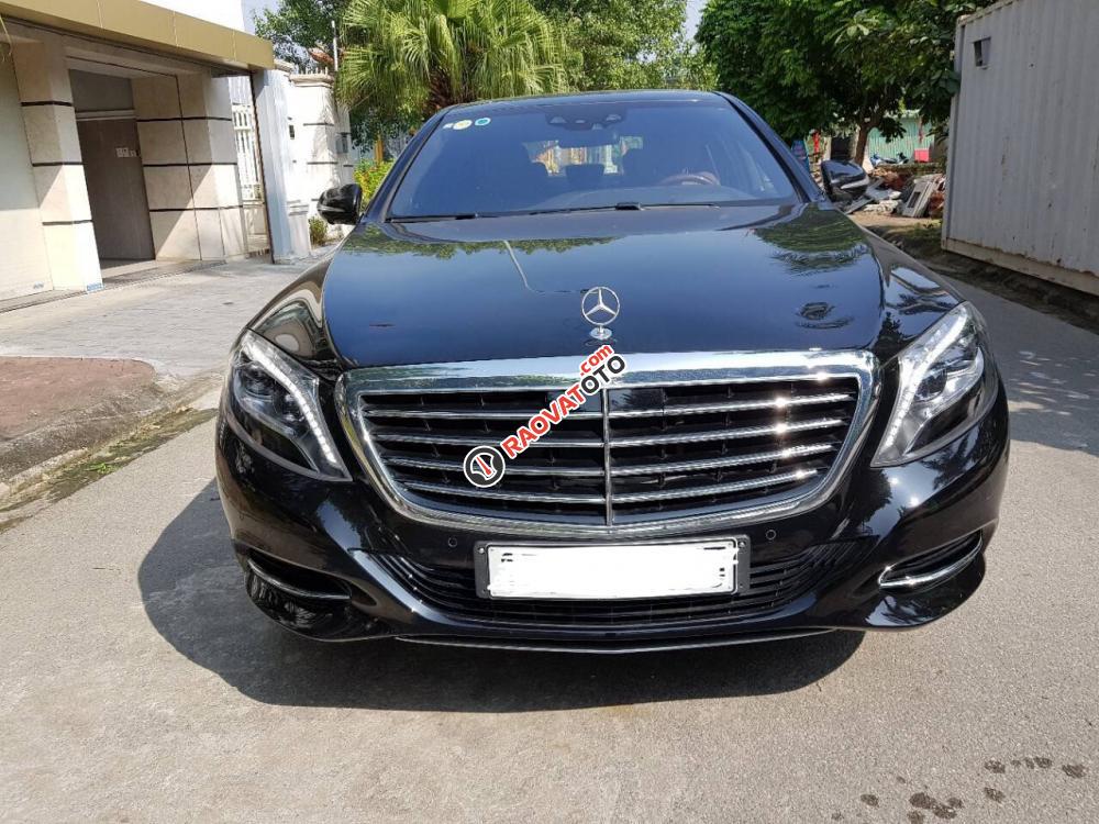 Bán Mec S500 màu đen nội thất nâu, sản xuất 2016, xe mới chạy 5000 km, đẹp như mới-0