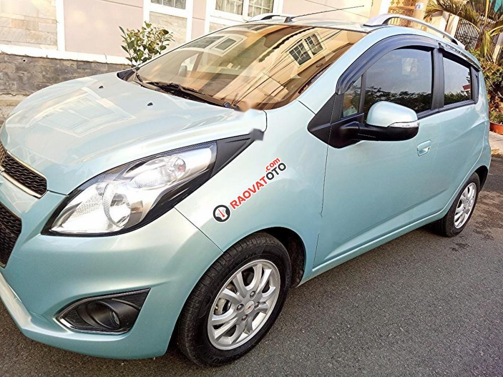 Bán Chevrolet Spark LTZ đời 2015, màu xanh lam, nhập khẩu số tự động-1