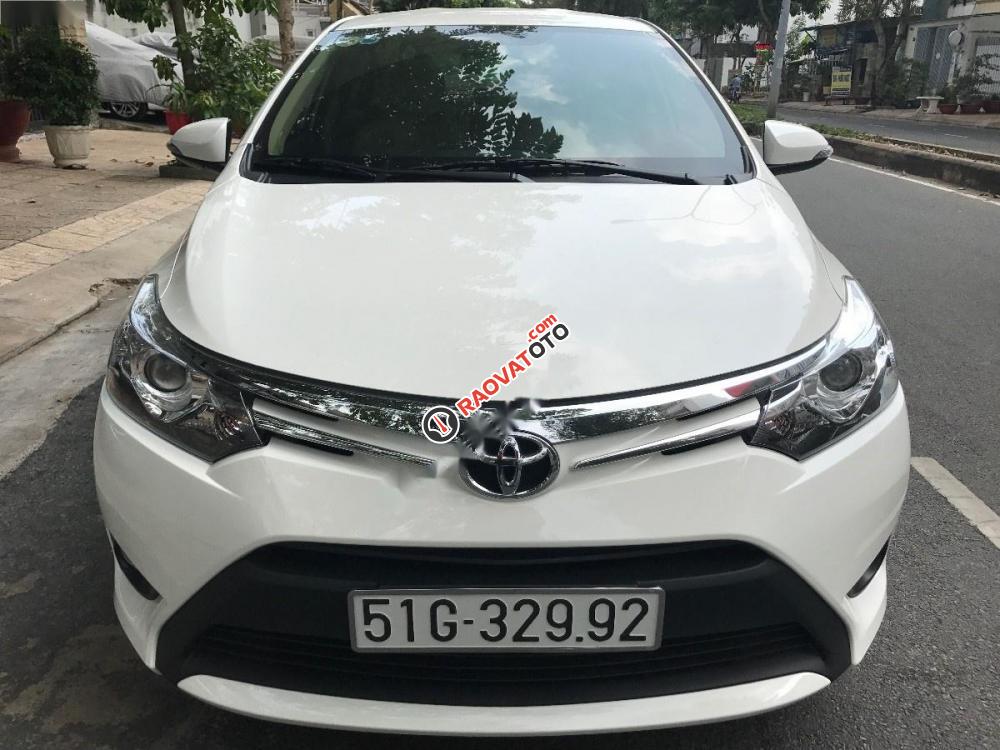 Bán xe Toyota Vios 1.5G AT CVT đời 2017, màu trắng số tự động giá cạnh tranh-1