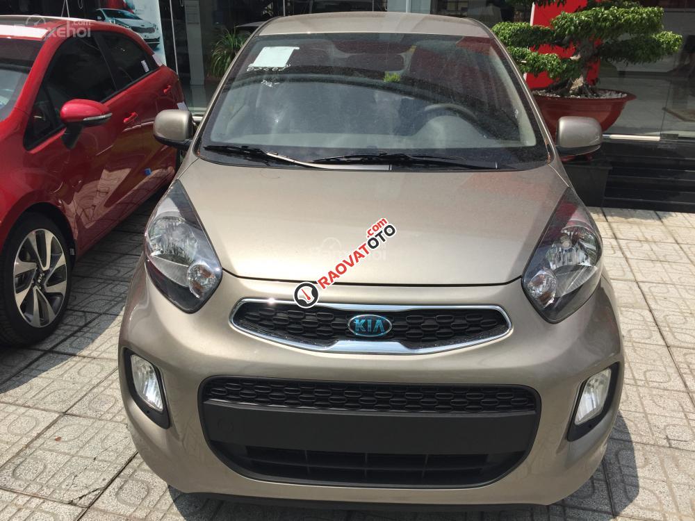 Kia Gò Vấp, bán xe Morning EX 2017, màu vàng cát, giá ưu đãi, giảm tiền mặt khi liên hệ trực tiếp-0