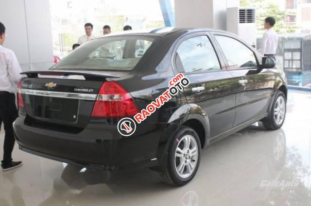 Cần bán Chevrolet Aveo AT 2017, màu đen, 495tr-3