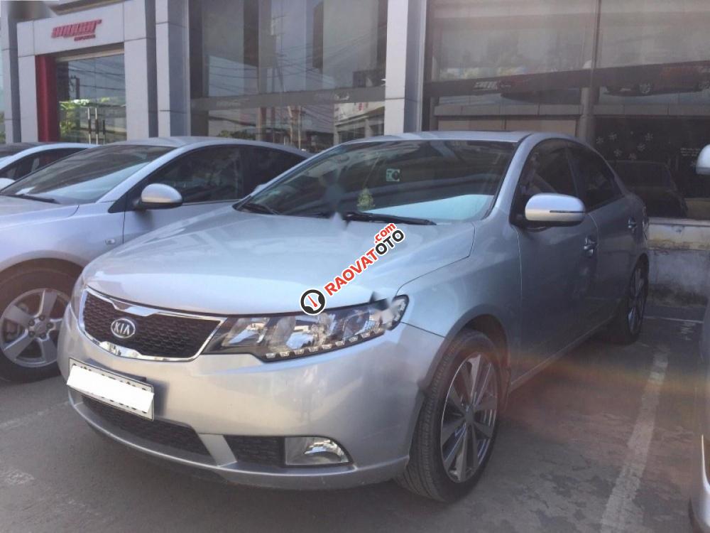 Bán Kia Forte 1.6MT đời 2012, màu bạc xe gia đình-0