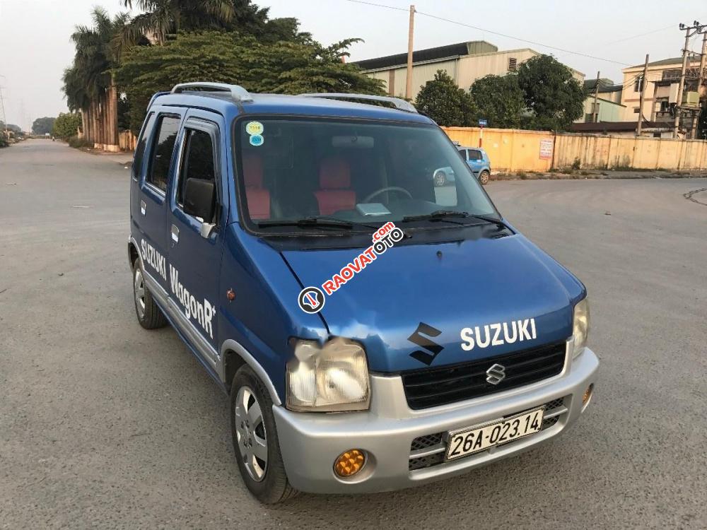 Bán xe Suzuki Wagon R+ 1.0 MT sản xuất 2005, màu xanh lam, giá tốt-8