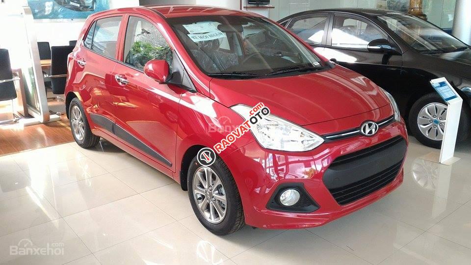 Bán gấp Hyundai Grand i10 1.0MT đỏ, siêu tiết kiệm xăng, hỗ trợ vay tối đa 90%. Liên hệ: 0905976950-1