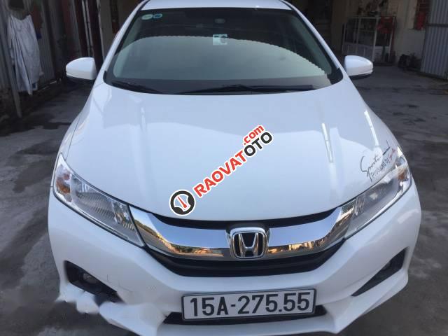 Bán Honda City đời 2016, màu trắng, 470tr-0