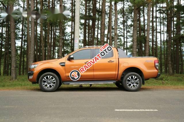 Bán xe Ford Ranger Wildtrak 3.2 đời 2017, màu cam-0